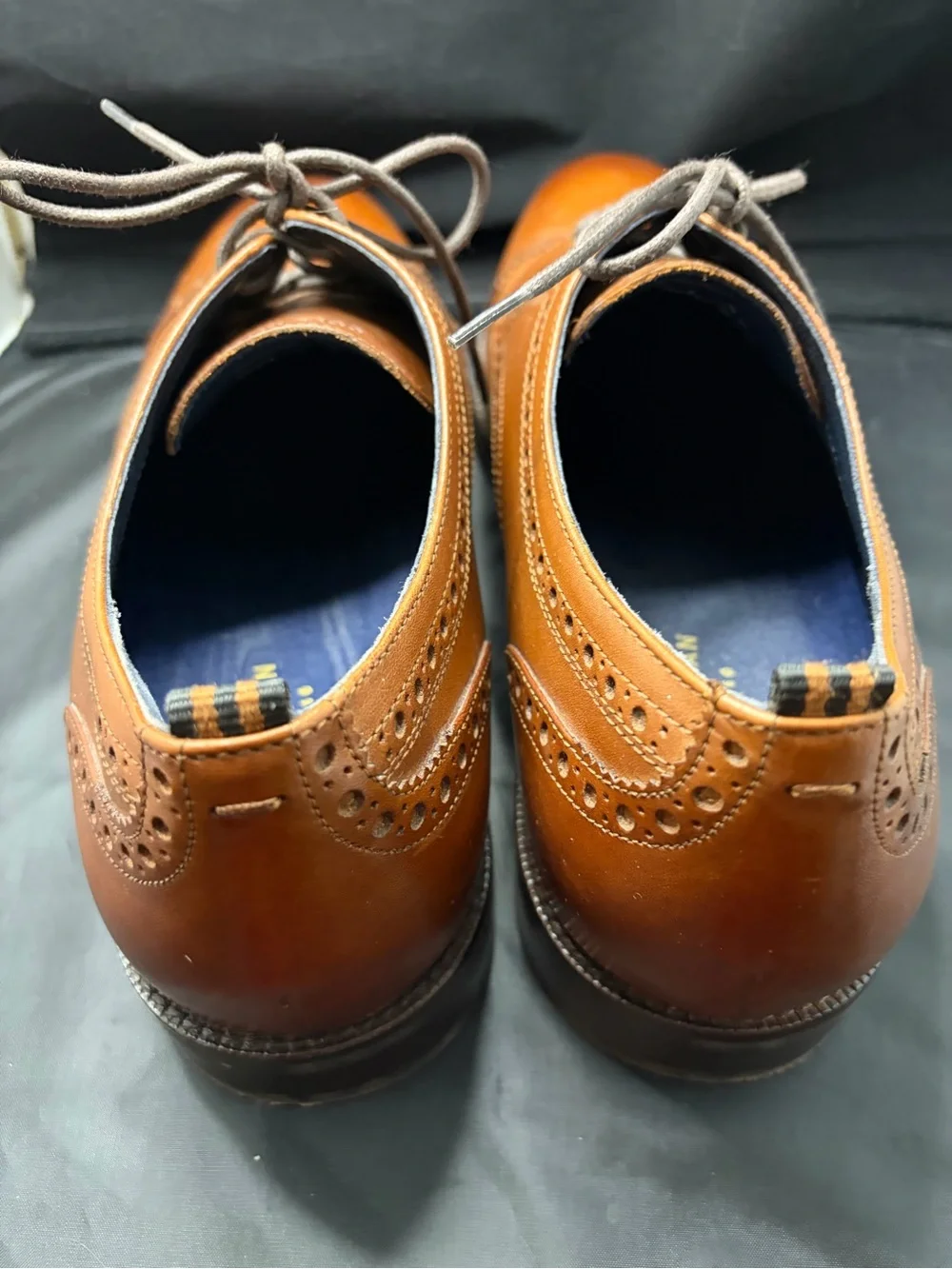 Cole Haan Men's Jefferson Grand Cap Toe Tan Leather Oxford Dress Shoes Size 10M